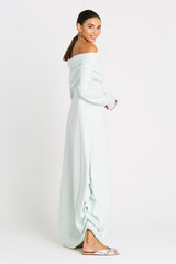French Terry Curtain Dress - Mint - PLANET by Lauren G - Flyclothing LLC