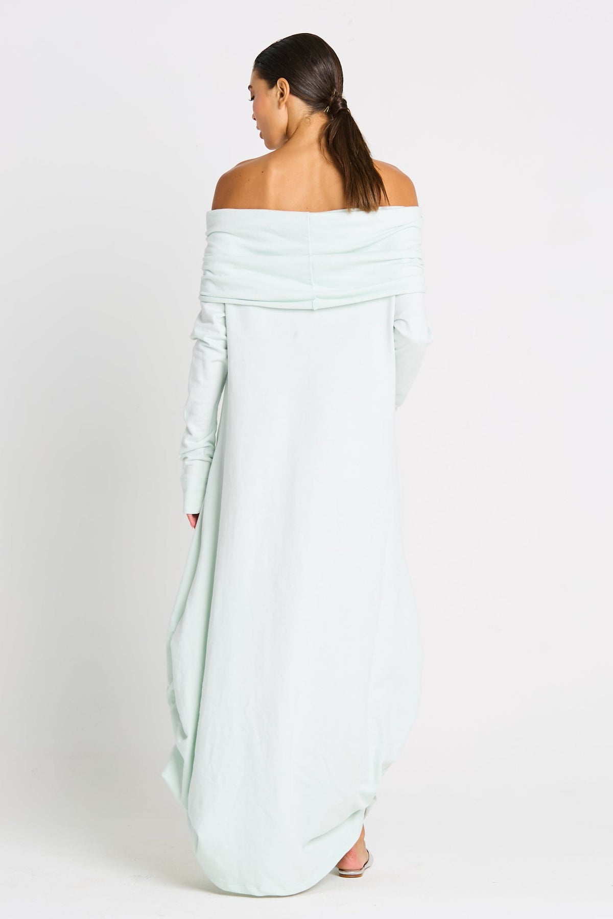 French Terry Curtain Dress - Mint - PLANET by Lauren G - Flyclothing LLC