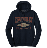Chevy American Classic Pullover Hooded Sweatshirt - Navy