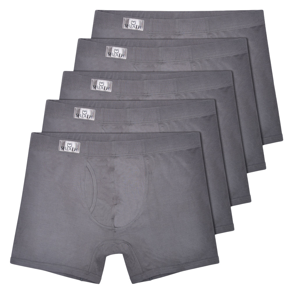 SHEATH 3.21 Modal Men's Pouch Boxer Brief 5" (5 Pack)