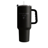Morgan State 40oz Black Tonal Powder Coat Tumbler