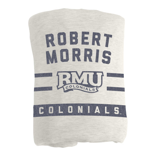 Robert Morris Sublimated Sweatshirt Blanket - Logo Brands - Flyclothing LLC