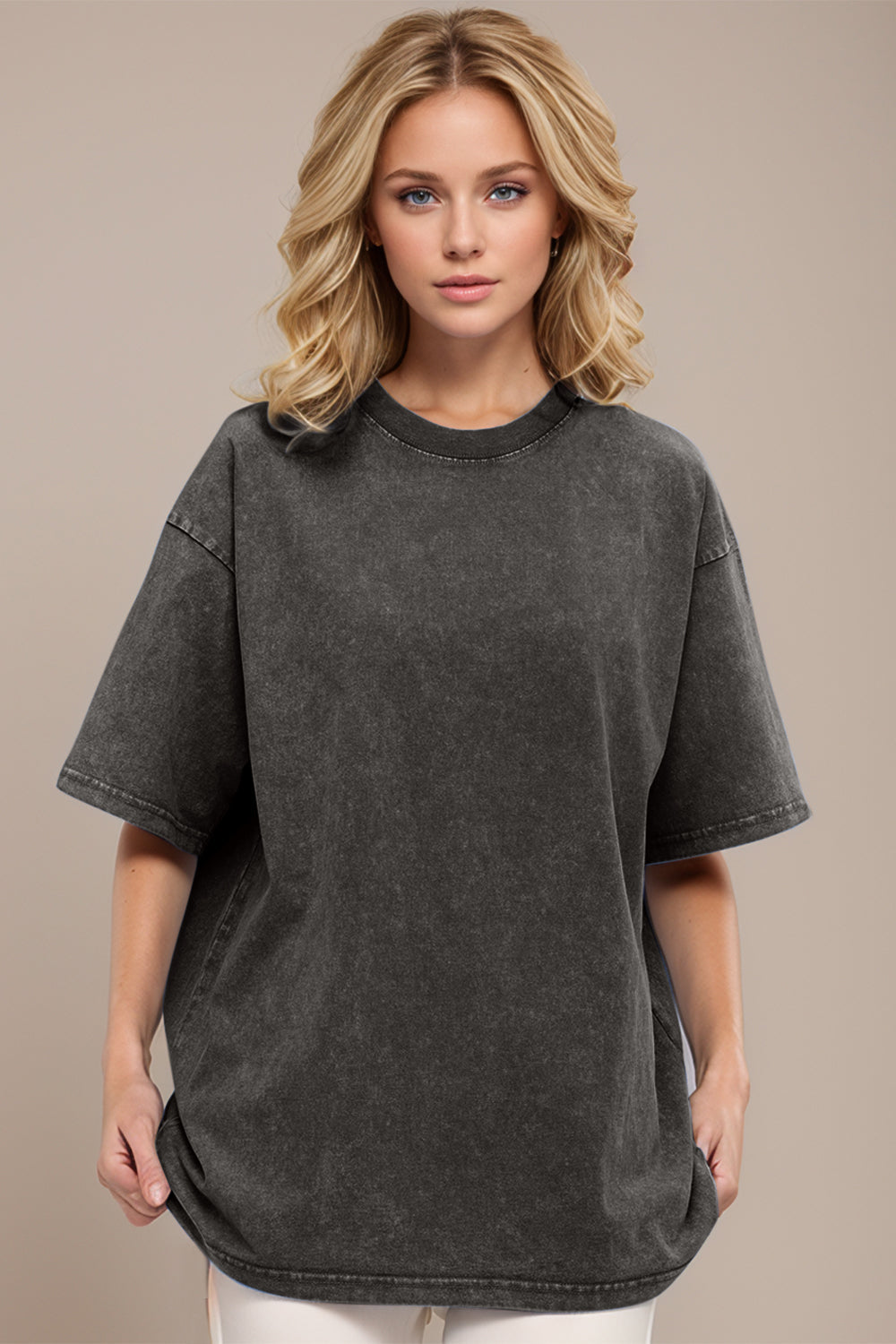 Basic Bae Round Neck Half Sleeve T-Shirt - ShopBasicbae - Flyclothing LLC