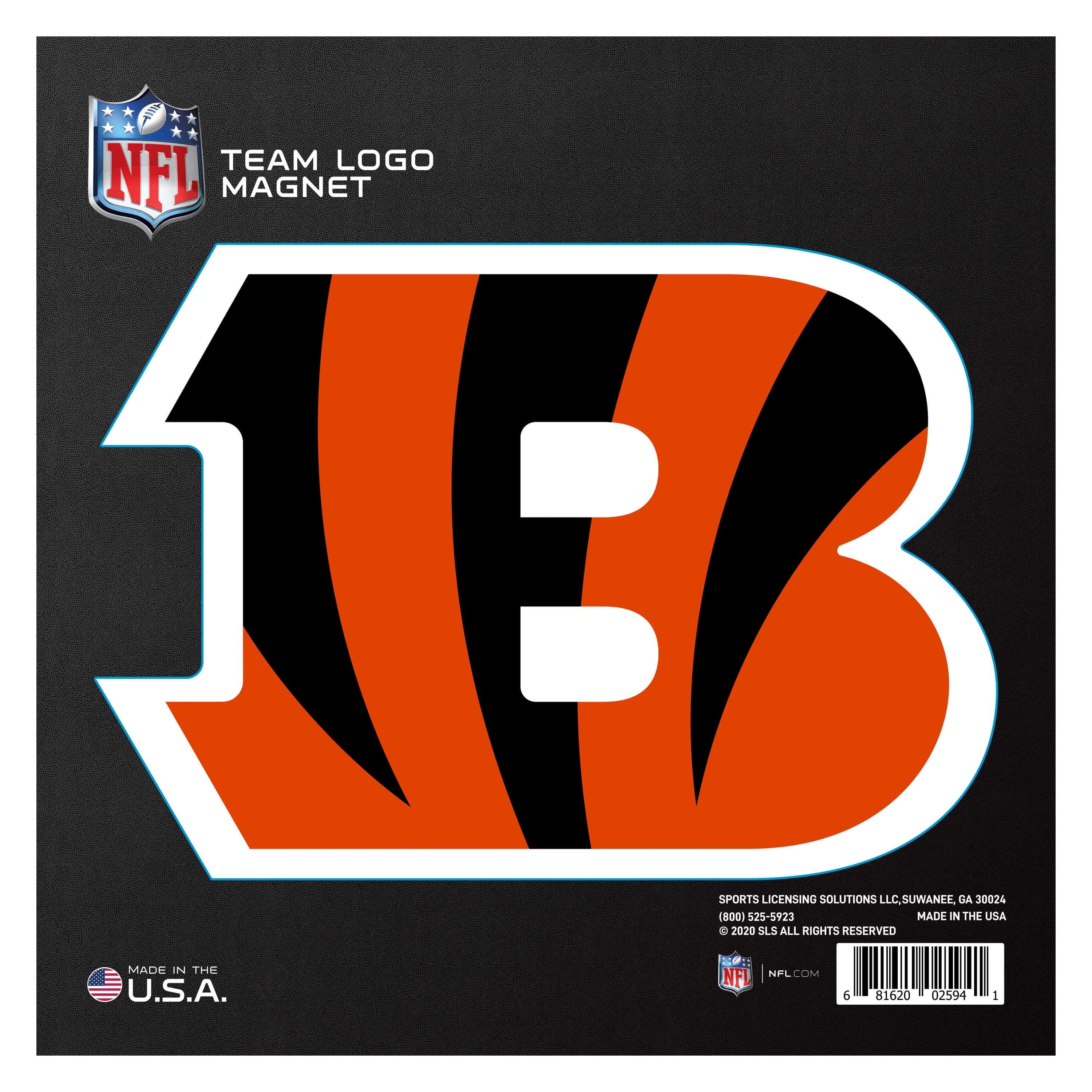 Cincinnati Bengals Large Team Logo Magnet 10" (8.7329"x8.3078") - Cincinnati Bengals