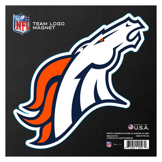Denver Broncos Large Team Logo Magnet 10" (8.7329"x8.3078") - Denver Broncos