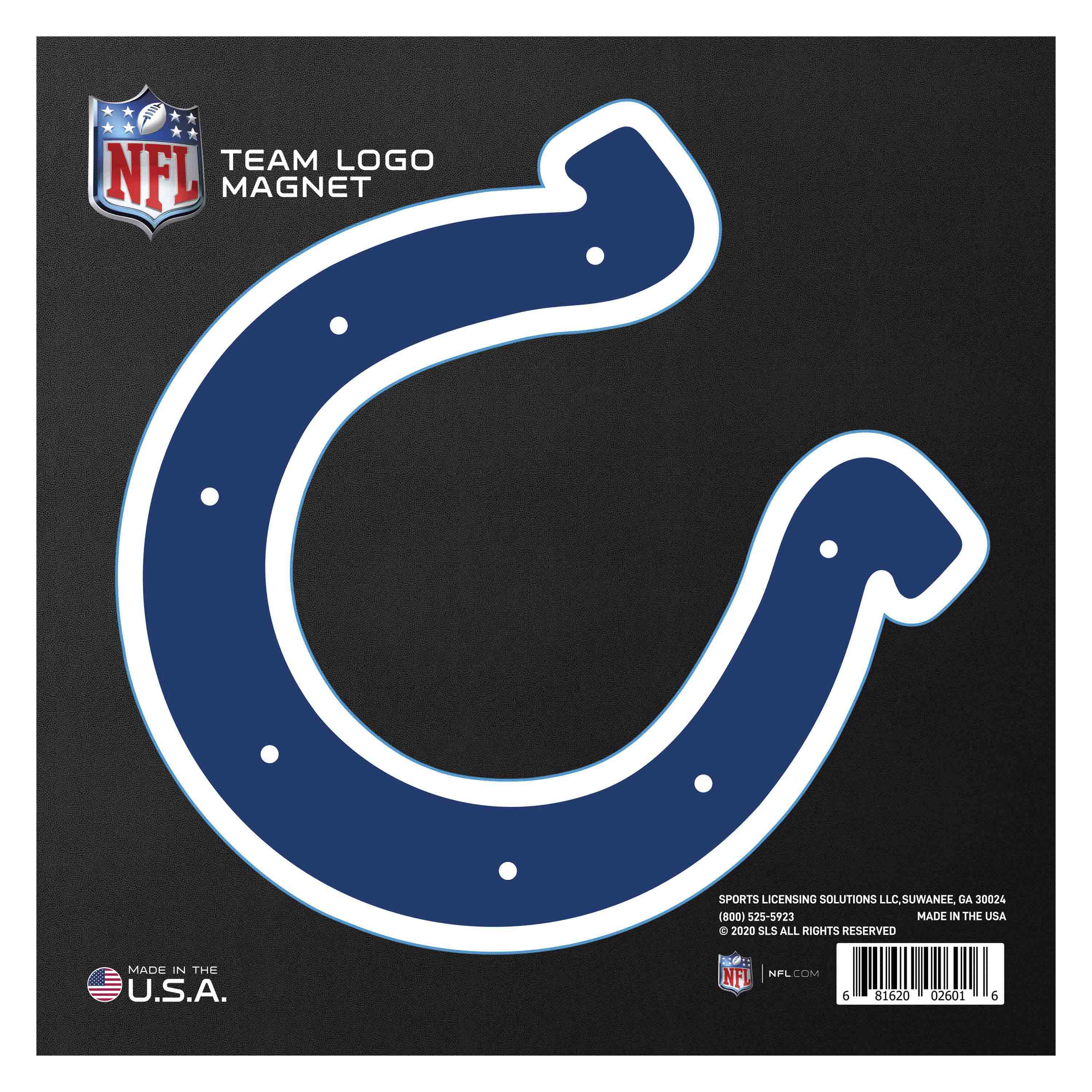 Indianapolis Colts Large Team Logo Magnet 10" (8.7329"x8.3078") - Indianapolis Colts