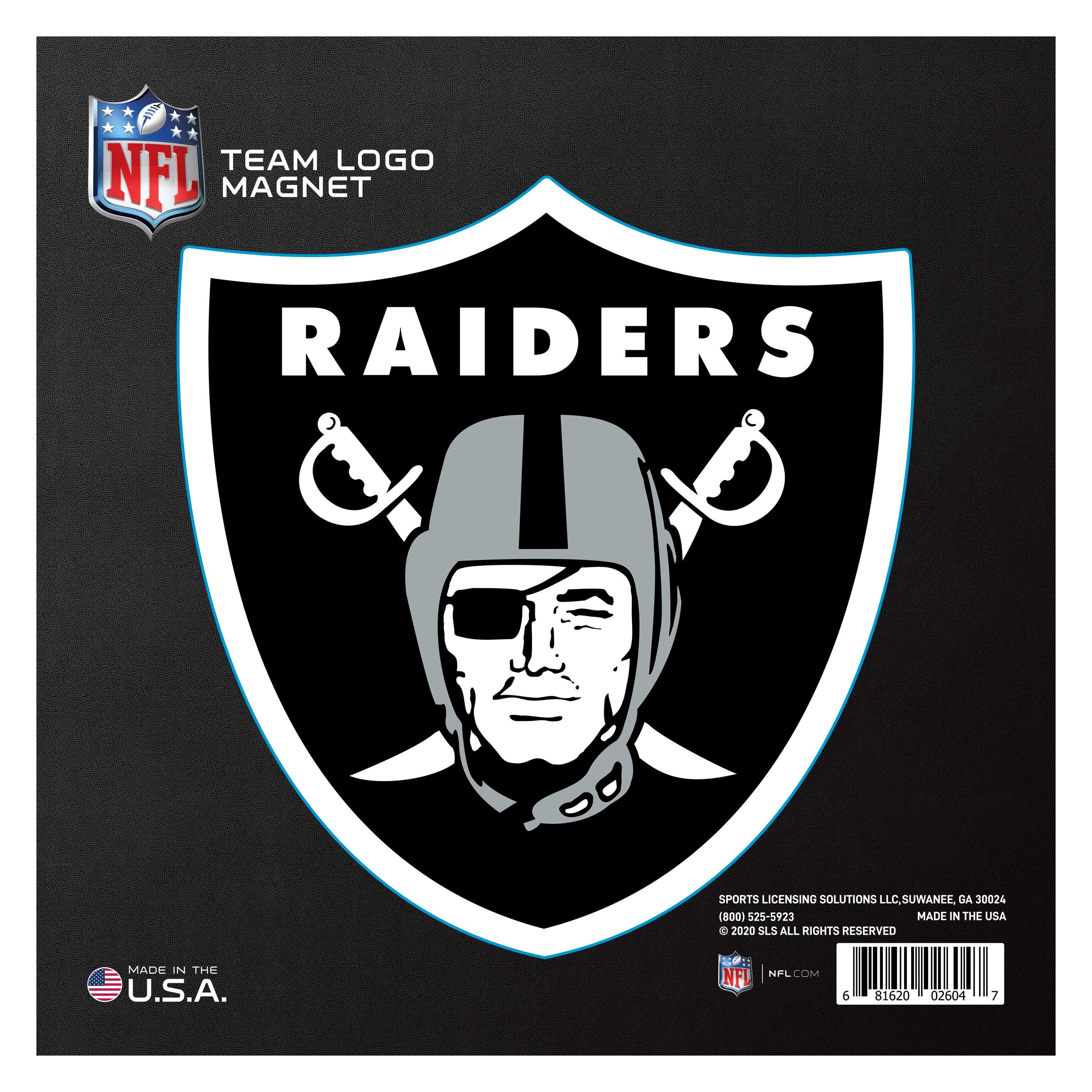 Las Vegas Raiders Large Team Logo Magnet 10" (8.7329"x8.3078") - Las Vegas Raiders