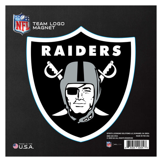 Las Vegas Raiders Large Team Logo Magnet 10" (8.7329"x8.3078") - Las Vegas Raiders