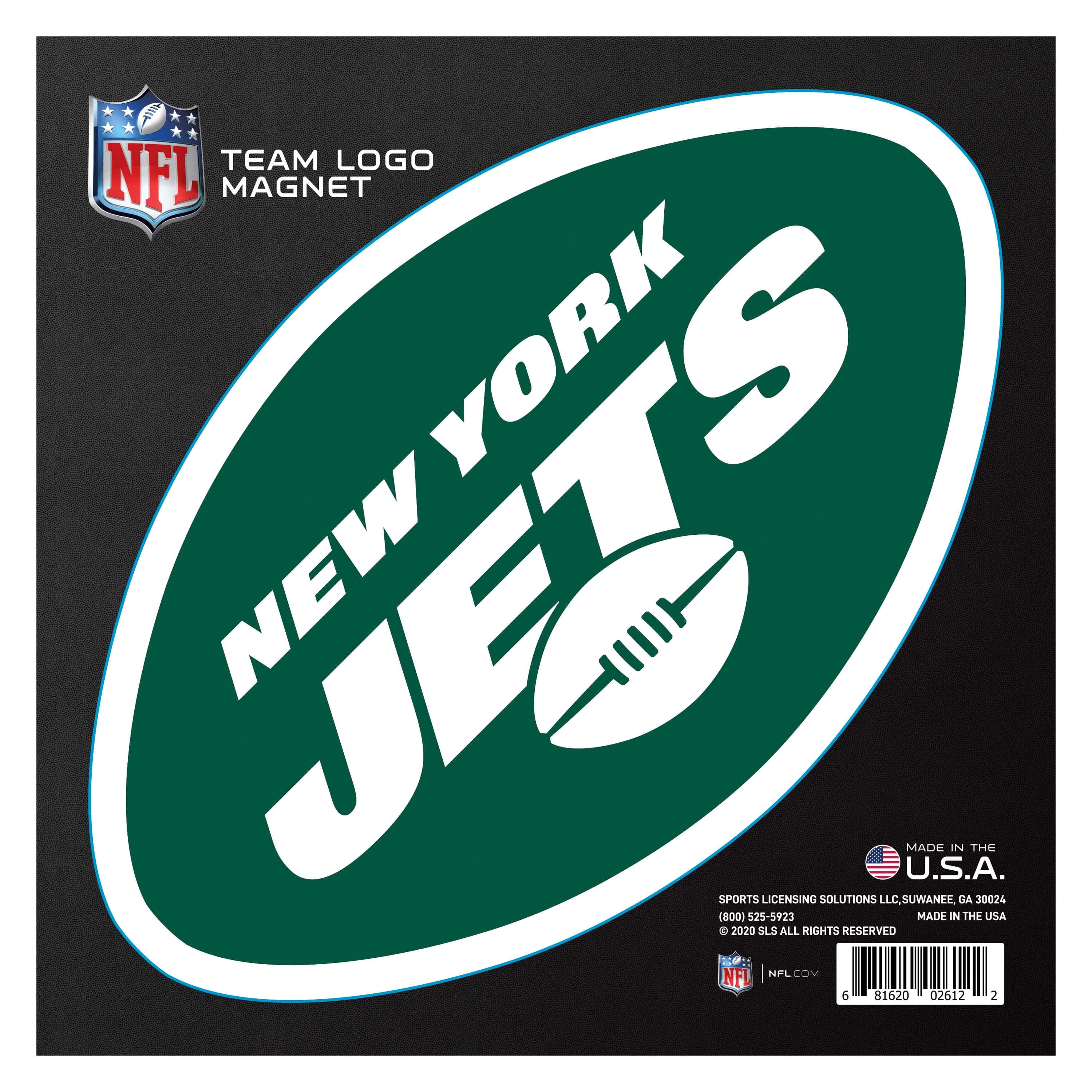 New York Jets Large Team Logo Magnet 10" (8.7329"x8.3078") - New York Jets