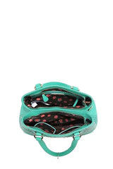 Nicole Lee USA Monogram Pattern Handbag with Rhinestones Decor - Trendsi - Flyclothing LLC