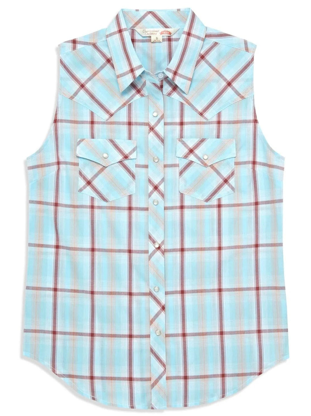 Women's Ely Cattleman Plaid Sleeveless Shirt - Ely Cattleman