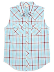 Women's Ely Cattleman Plaid Sleeveless Shirt