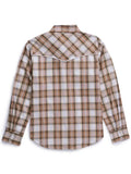 Women's Ely Walker Plaid Western Snap Shirt with Floral Embroidery - Ely Cattleman