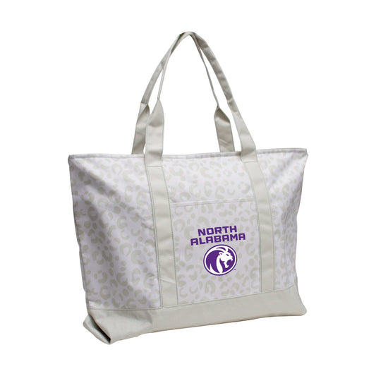 North Alabama Leopard Pattern Tote - Logo Brands - Flyclothing LLC