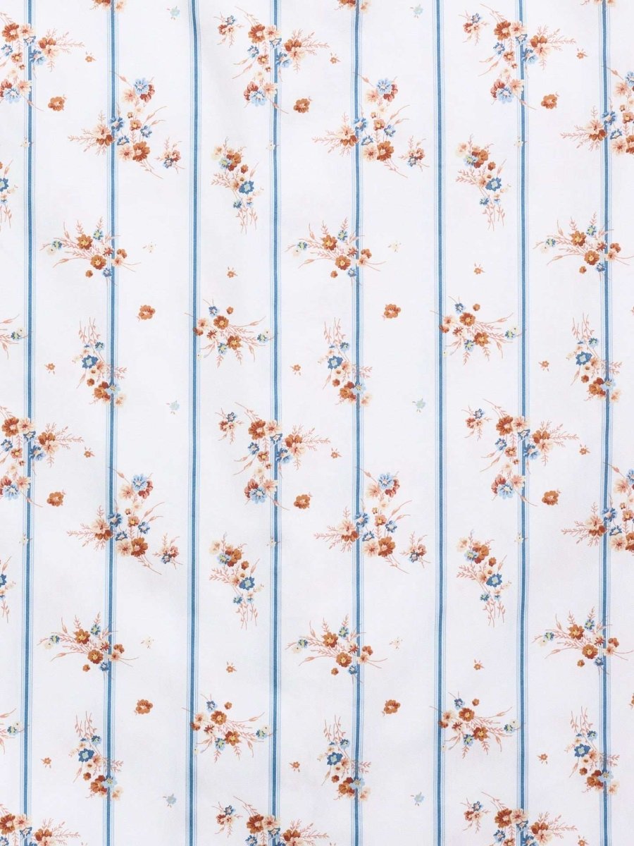 Women's Ely Wallpaper Floral Stripe Print Sleeveless Shirt - Ely Cattleman - Flyclothing LLC