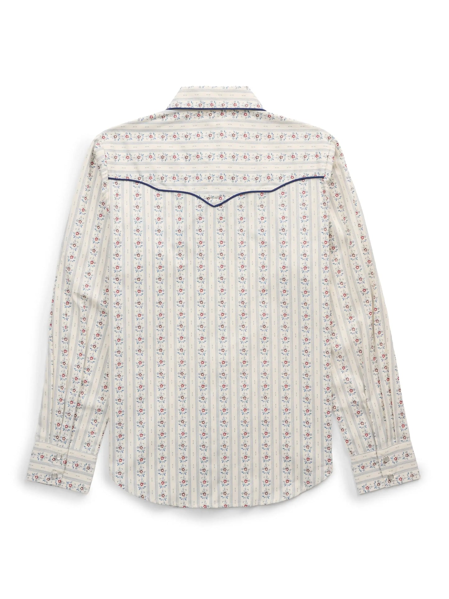 Women's Ely Walker Ecru Wallpaper Floral Print Western Snap Shirt - Ely Cattleman - Flyclothing LLC
