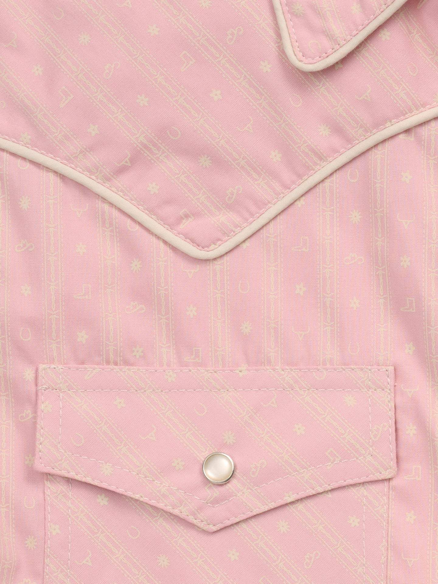 Women's Ely Walker Dusty Pink Western Motif Print Sleeveless Shirt - Ely Cattleman - Flyclothing LLC