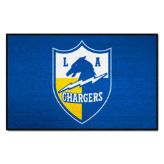 Los Angeles Chargers Starter Mat Accent Rug - 19in. x 30in., NFL Vintage - Los Angeles Chargers