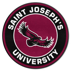 St. Joseph's Red Storm Roundel Rug - 27in. Diameter