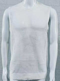 Men's Openwork Round Neck Sleeveless Knit Top - Trendsi - Flyclothing LLC