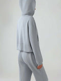Zip Up Dropped Shouder Active Hooded - Trendsi - Flyclothing LLC