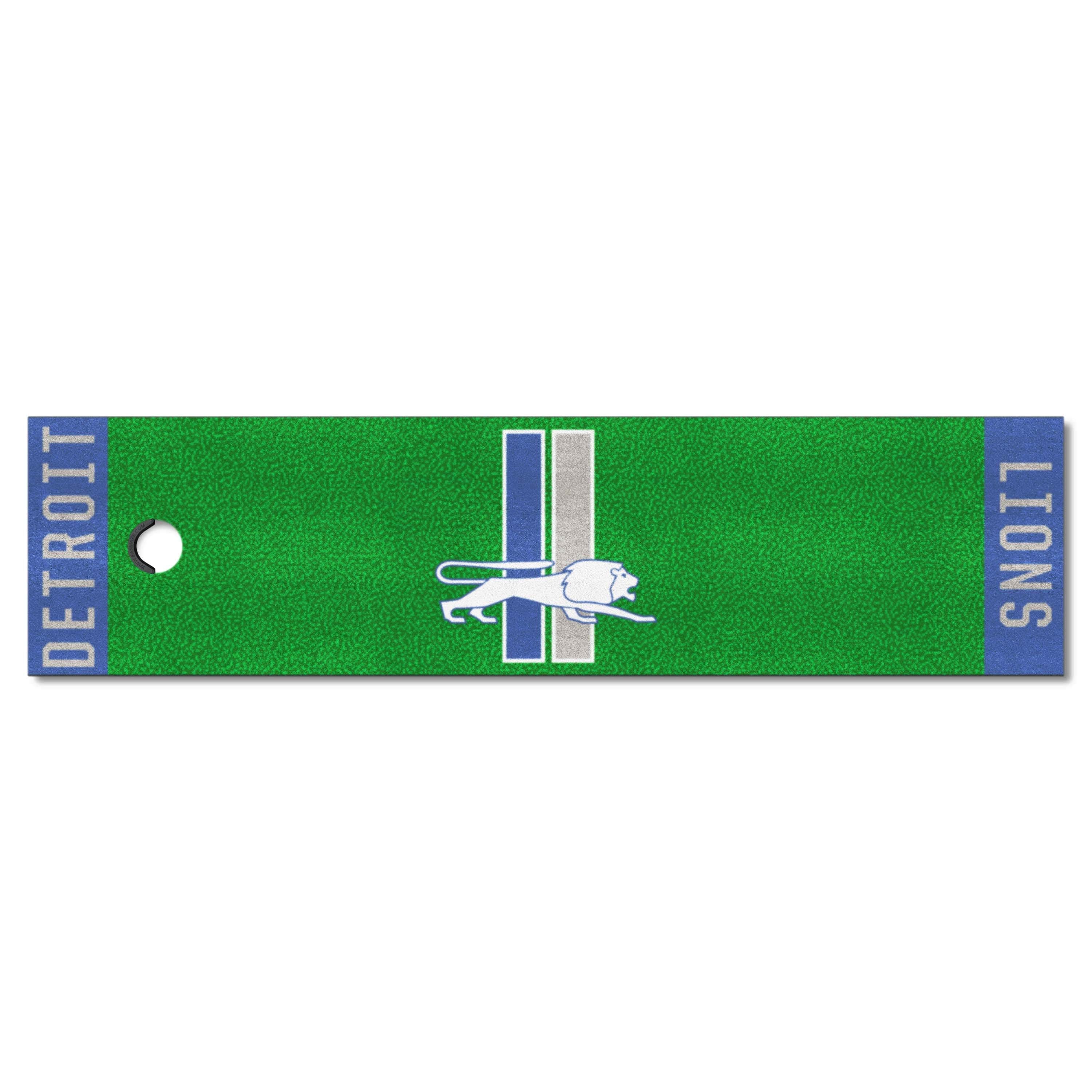 Detroit Lions Putting Green Mat - 1.5ft. x 6ft., NFL Vintage - Detroit Lions