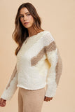 Annie Wear Color Block Drop Shoulder Sweater - Trendsi