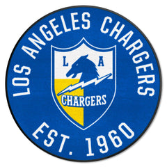 Los Angeles Chargers Roundel Rug - 27in. Diameter, NFL Vintage - Los Angeles Chargers