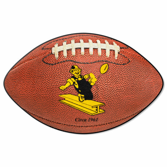 Pittsburgh Steelers Football Rug - 20.5in. x 32.5in., NFL Vintage - Pittsburgh Steelers