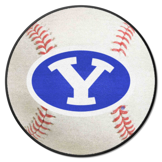 BYU Cougars Baseball Rug - 27in. Diameter - BYU