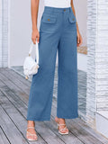 High Waist Wide Leg Pants - Trendsi - Flyclothing LLC