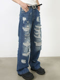 Men's Distressed Jeans with Pockets - Trendsi