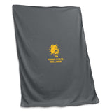 Ferris State Charcoal Sweatshirt Blanket (Screened) - Logo Brands - Flyclothing LLC