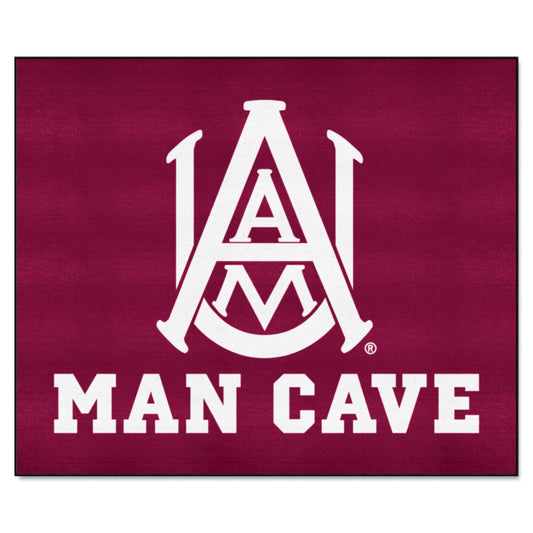 Alabama A&M Bulldogs Man Cave Tailgater Rug - 5ft. x 6ft. - Alabama A&M