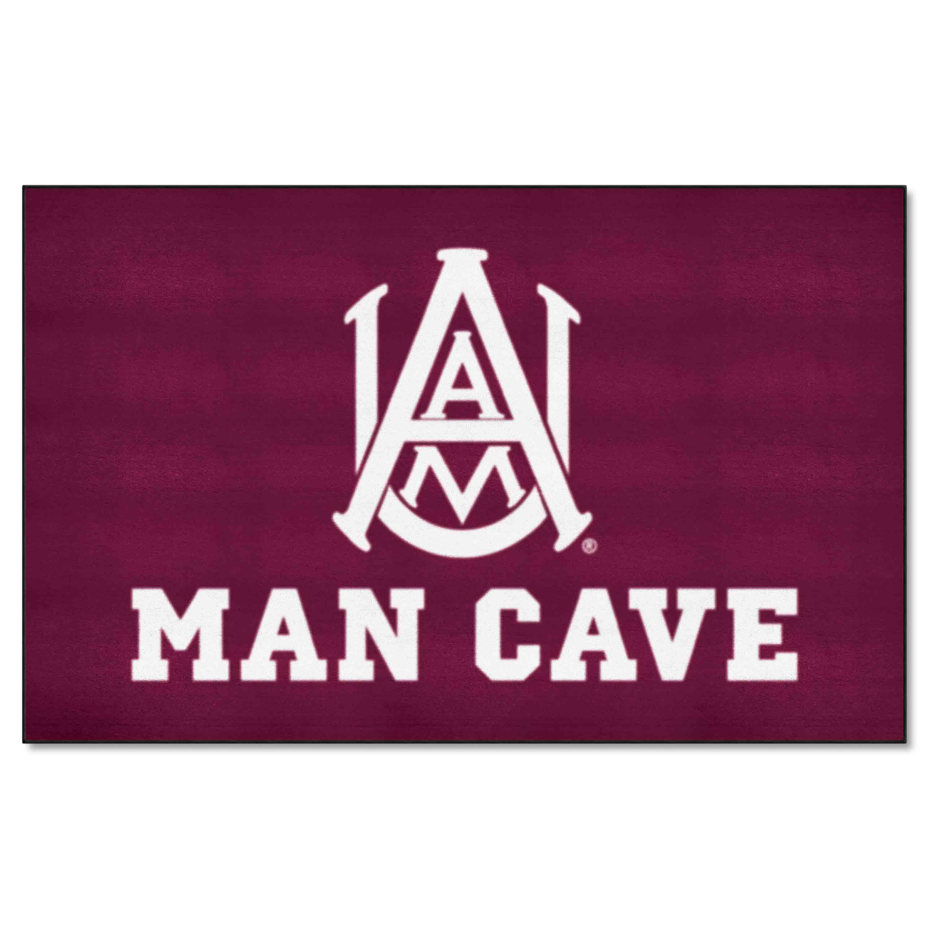 Alabama A&M Bulldogs Man Cave Ulti-Mat Rug - 5ft. x 8ft. - Alabama A&M