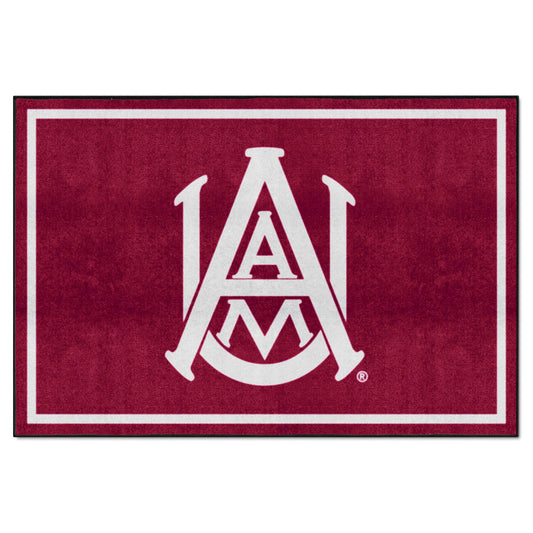 Alabama A&M Bulldogs 5ft. x 8 ft. Plush Area Rug - Alabama A&M