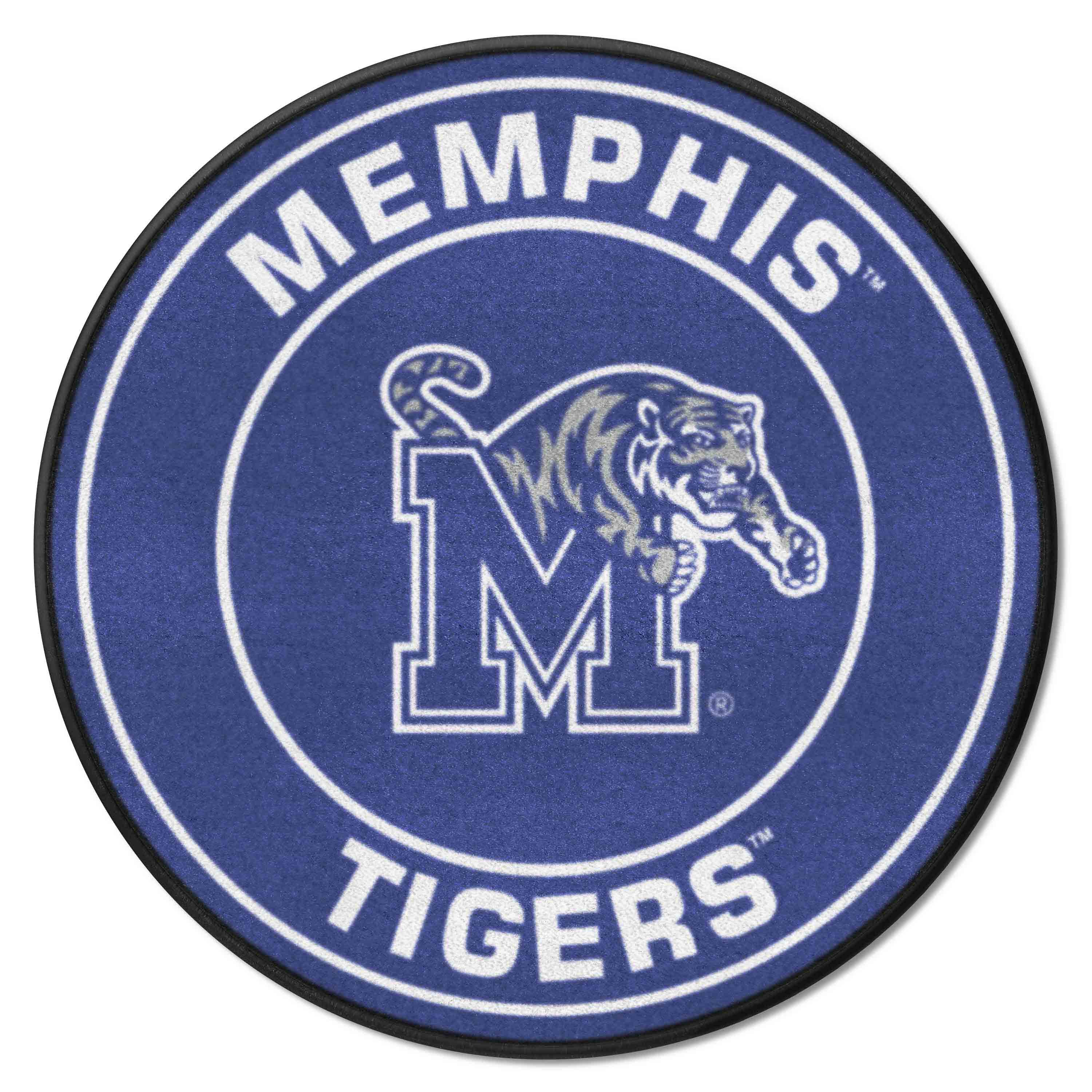 Memphis Tigers Roundel Rug - 27in. Diameter - Memphis