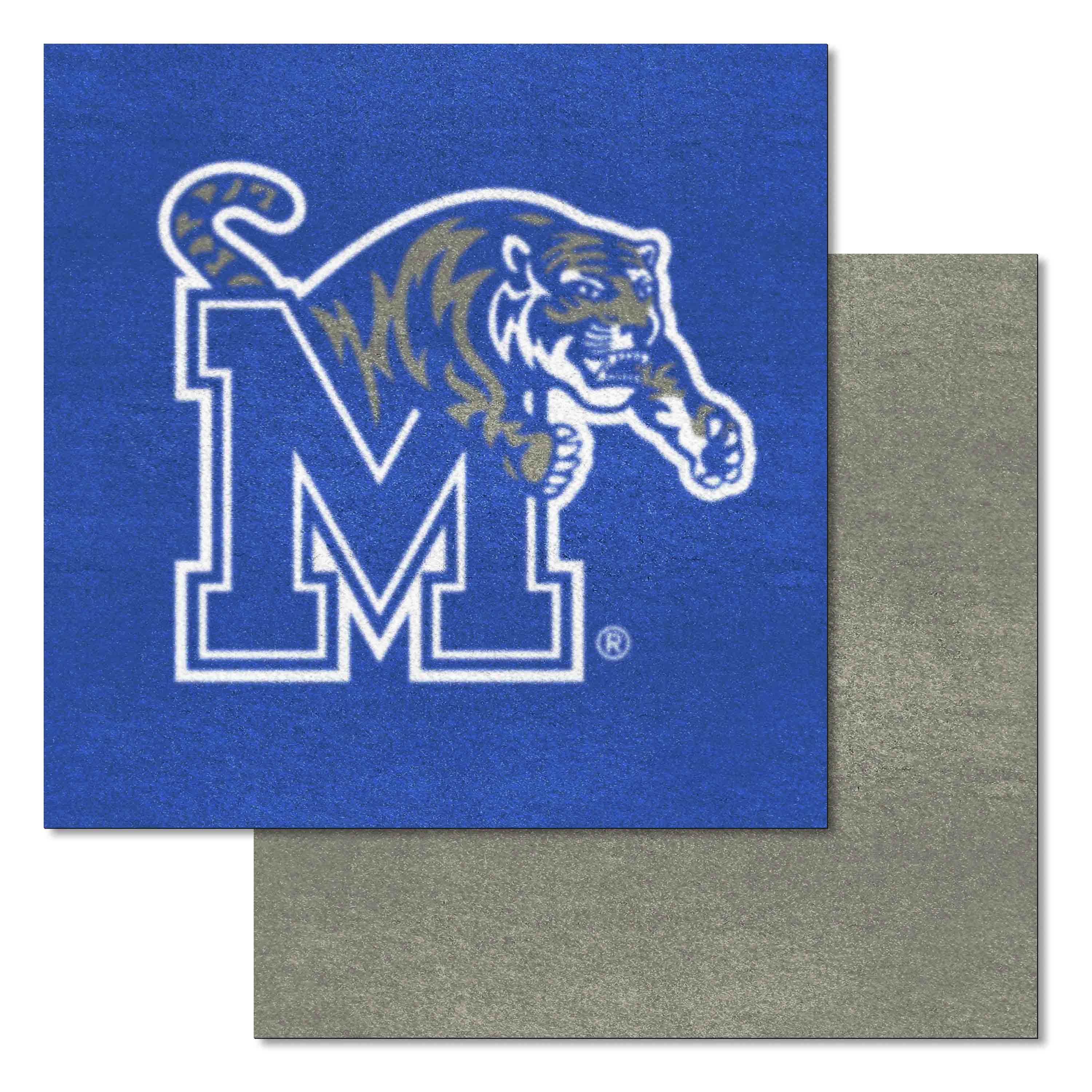 Memphis Tigers Team Carpet Tiles - 45 Sq Ft. - Memphis
