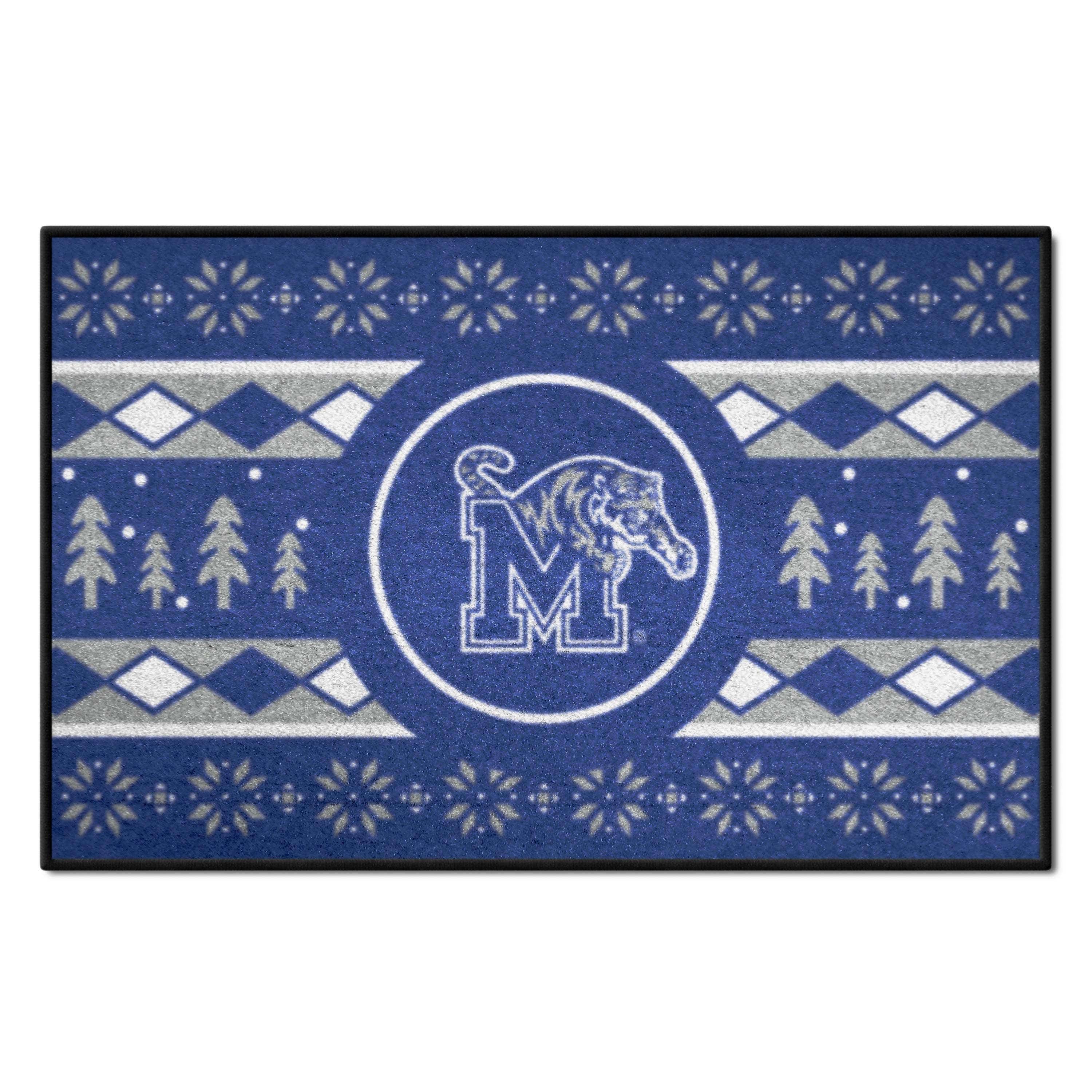 Memphis Tigers Holiday Sweater Starter Mat Accent Rug - 19in. x 30in. - Memphis