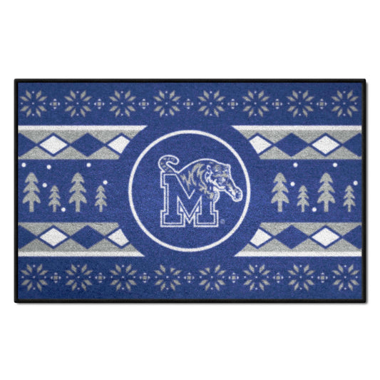 Memphis Tigers Holiday Sweater Starter Mat Accent Rug - 19in. x 30in. - Memphis