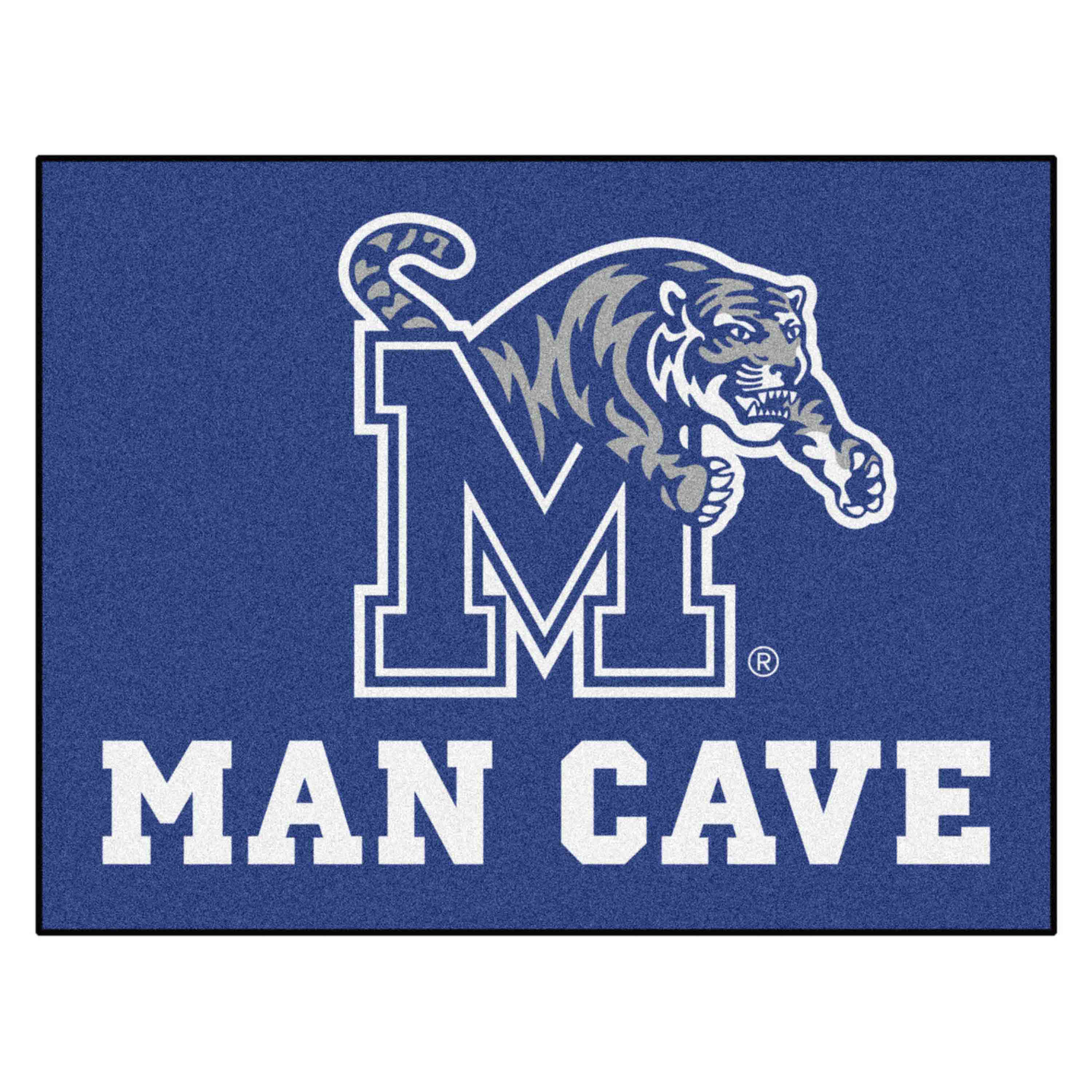 Memphis Tigers Man Cave All-Star Rug - 34 in. x 42.5 in. - Memphis