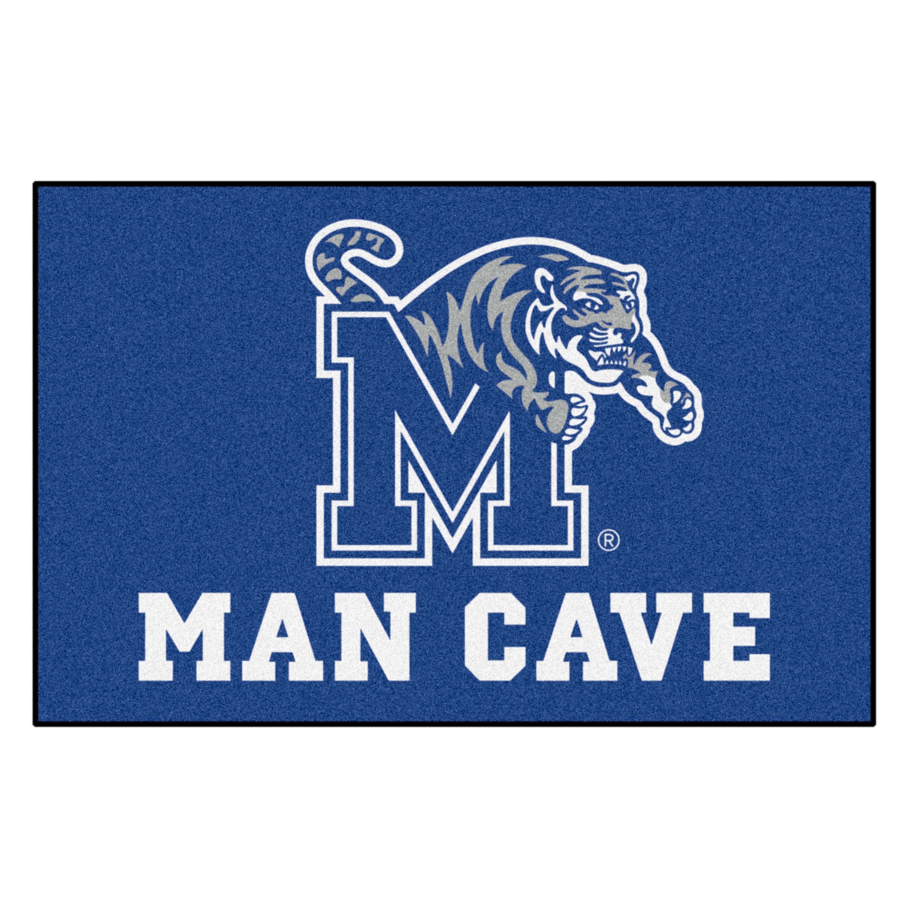 Memphis Tigers Man Cave Starter Mat Accent Rug - 19in. x 30in. - Memphis