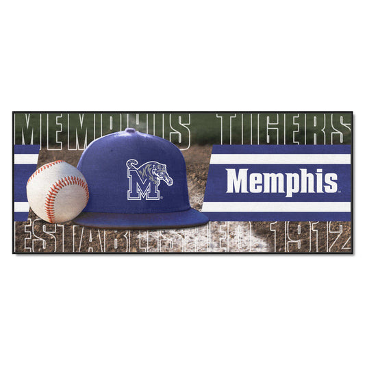 Memphis Tigers Baseball Runner Rug - 30in. x 72in. - Memphis