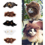 Funny Pet Hat For Small Dogs Cats Hat Emulation Lion Hair Mane Ears Head Cap Scarf Pet Halloween Festival Costume - My Store - Flyclothing LLC