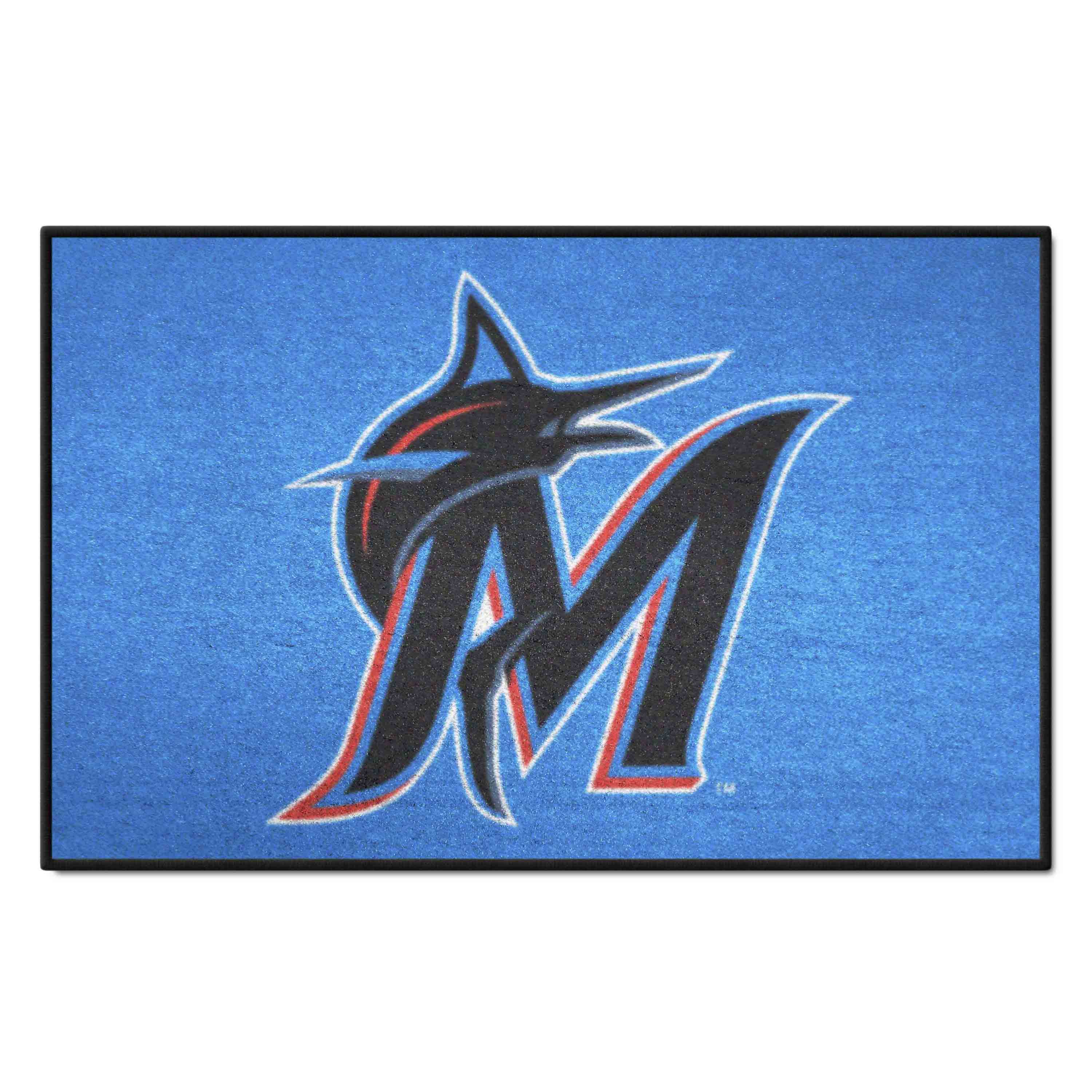 Miami Marlins Starter Mat Accent Rug - 19in. x 30in. - Miami Marlins