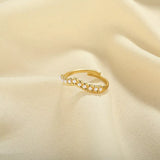 Pearl Embellished Adjustable Ring - Trendsi - Flyclothing LLC