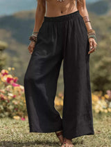 Full Size Bohemian Wide-Leg Pants Plus Size - Trendsi - Flyclothing LLC