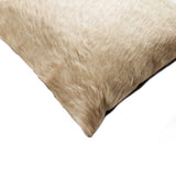 18" Natural Cowhide Throw Pillow - Homeroots