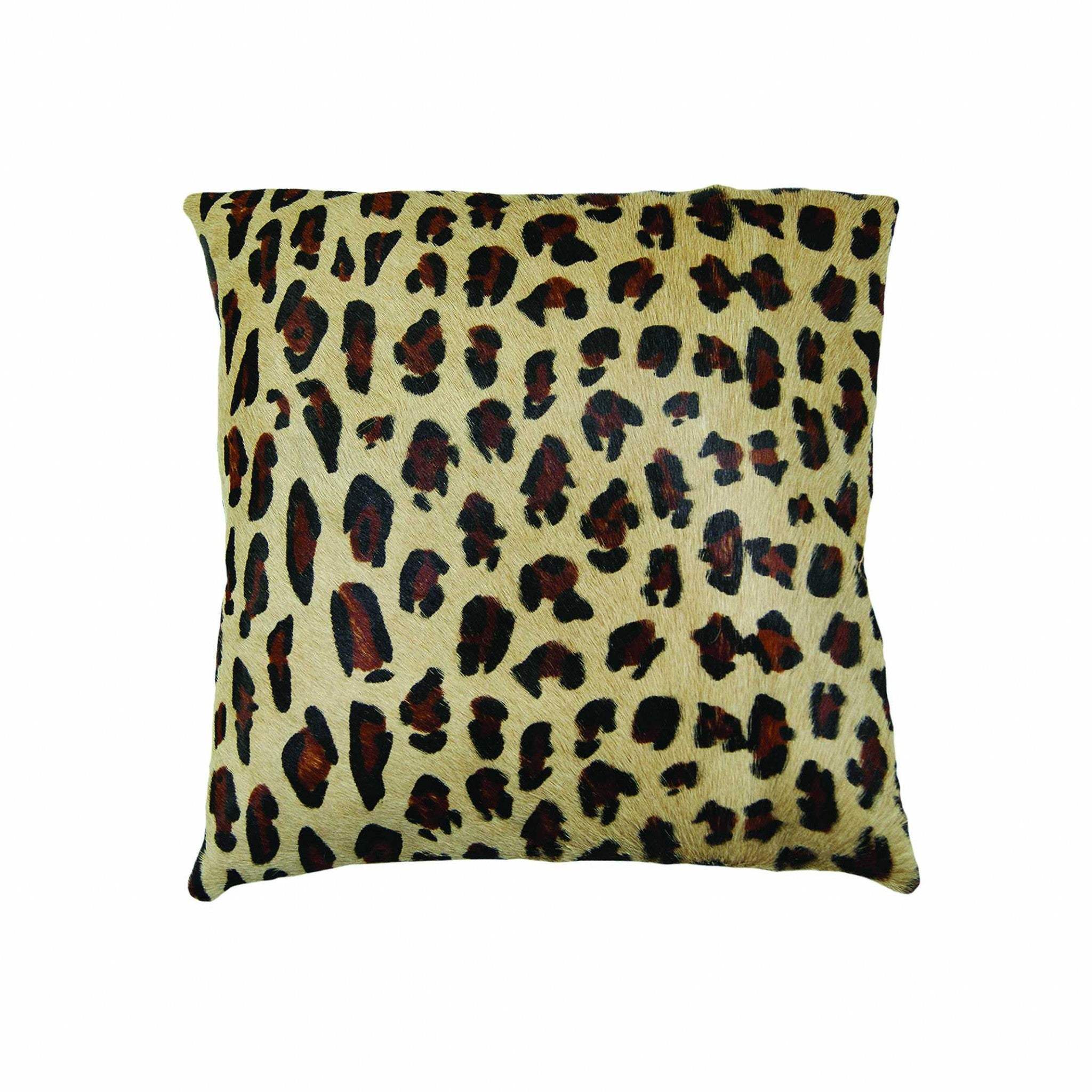 18" Black and Orange Cowhide Throw Pillow - Homeroots - Flyclothing LLC