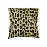 18" Black and Orange Cowhide Throw Pillow - Homeroots